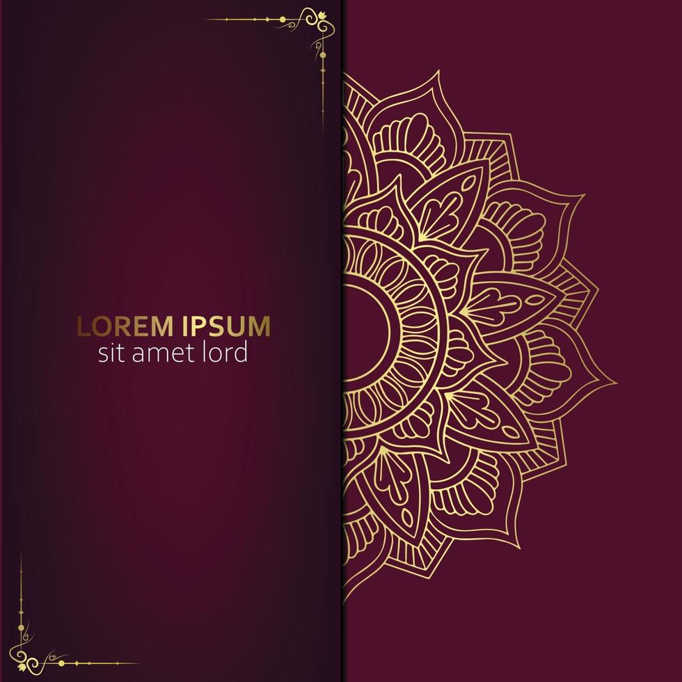 luxe sier mandala achtergrond met Arabische islamitische Oost-patroonstijl premium vector