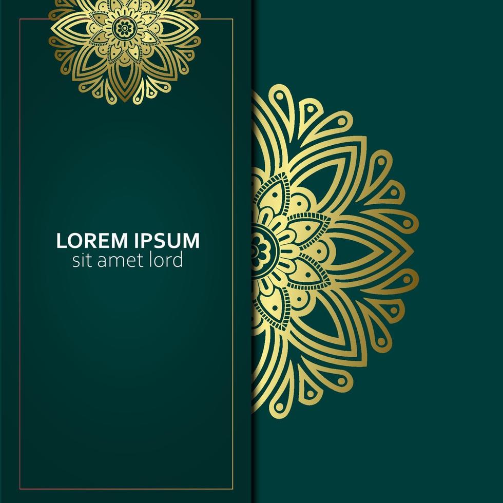 bloemen en mandala sier decoratief frame achtergrondluxe premium vector