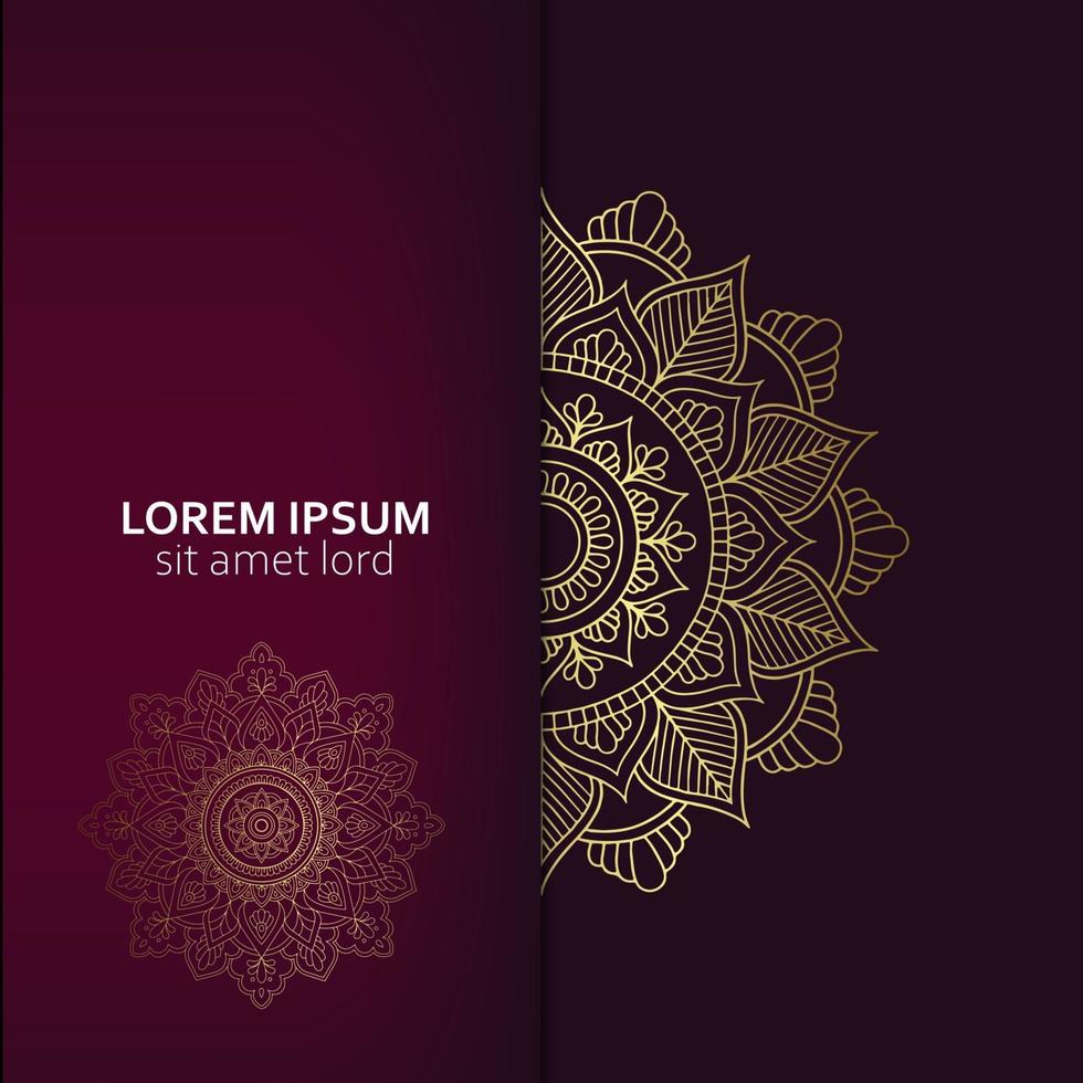 mandala-sjabloon met elegante, klassieke elementen. geweldig voor uitnodiging, flyer, menu, brochure, achtergrond Premium Vector