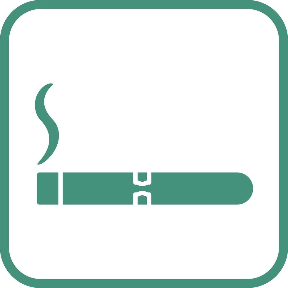 uniek lit sigaar vector icoon