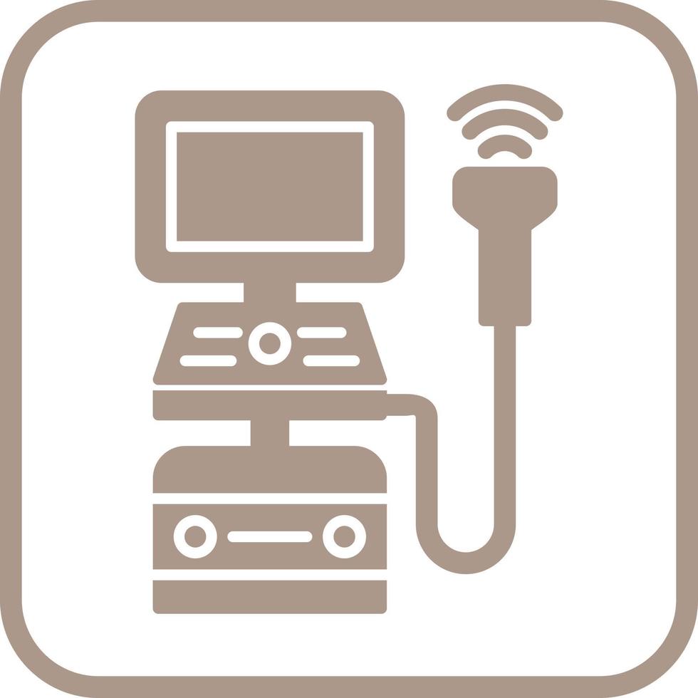 echografie machine vector icoon