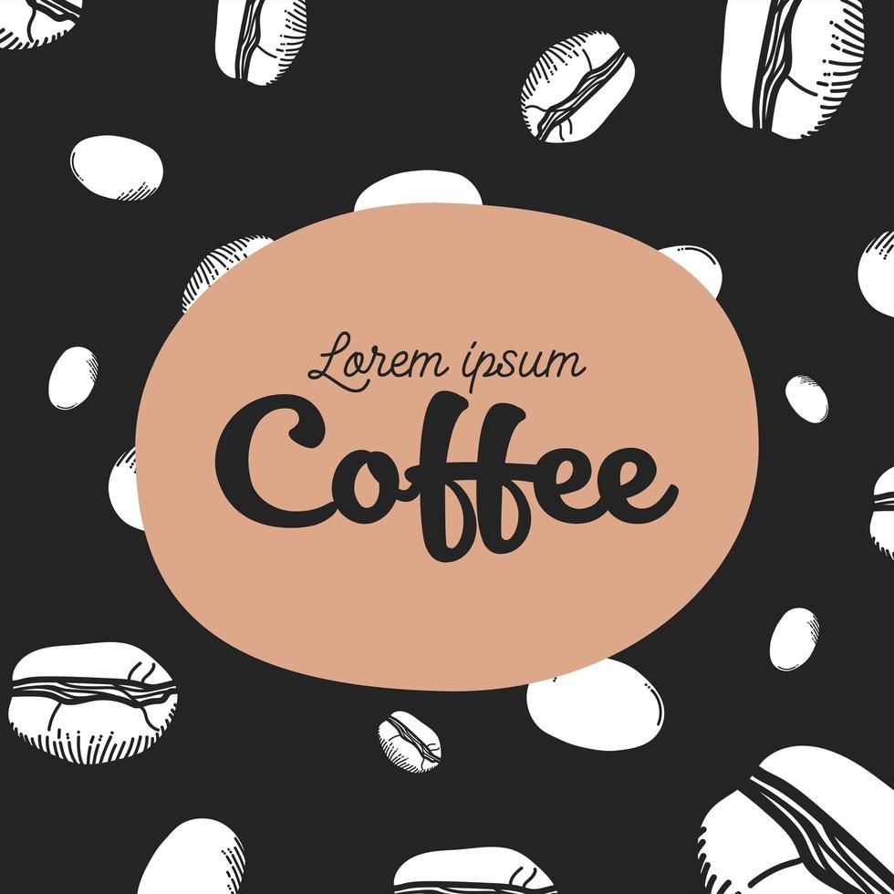 koffie patroon achtergrond vector