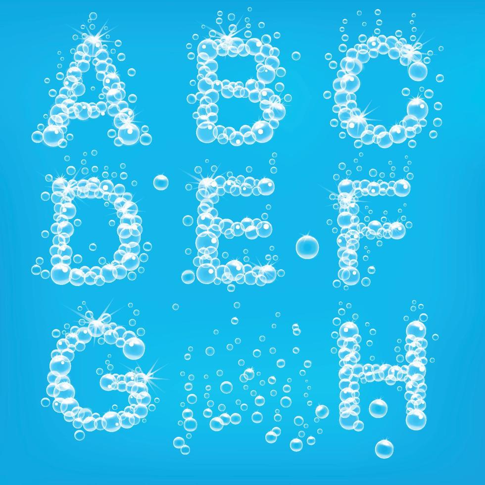 bubbel brieven vector illustratie