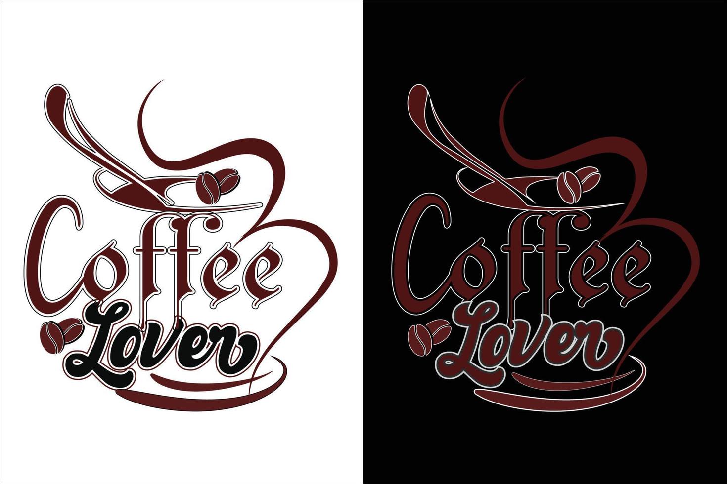 koffie t-shirt ontwerp vrij vector. vector