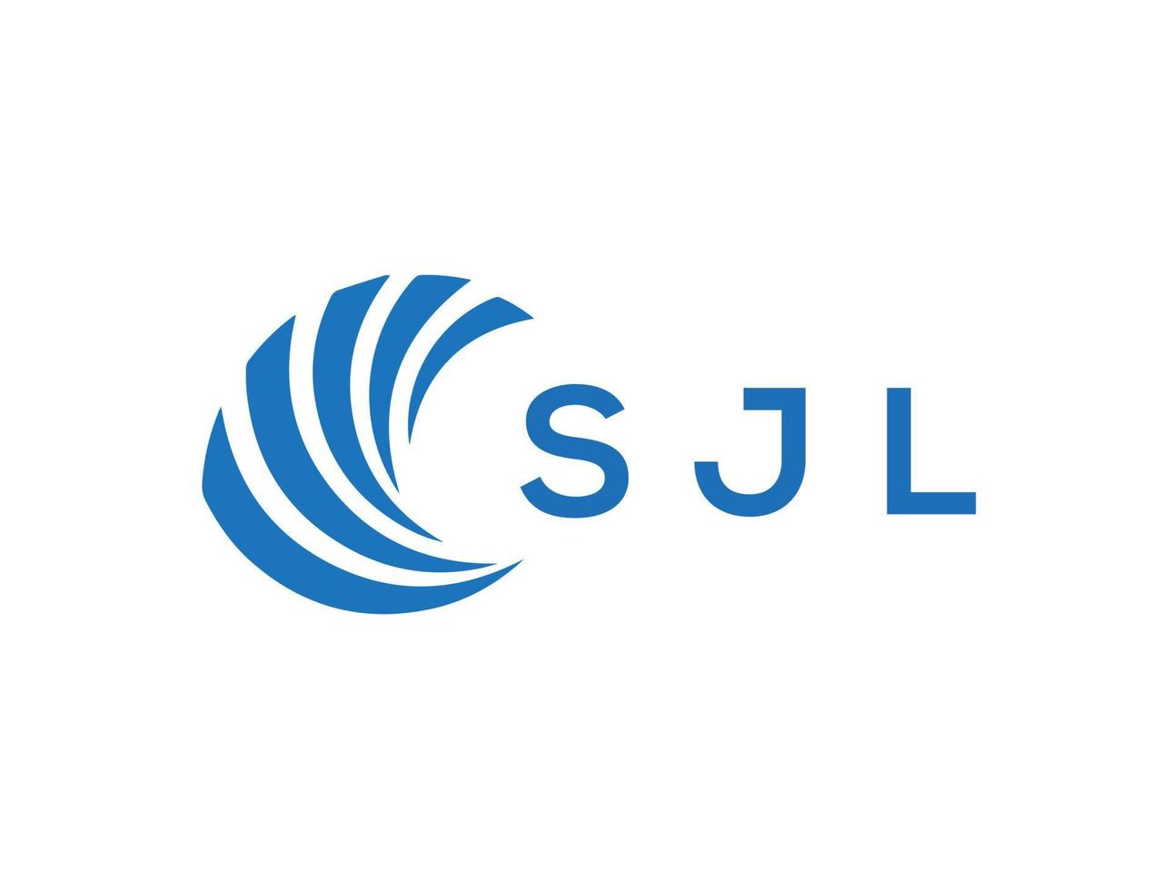 sjl brief logo ontwerp Aan wit achtergrond. sjl creatief cirkel brief logo concept. sjl brief ontwerp. vector