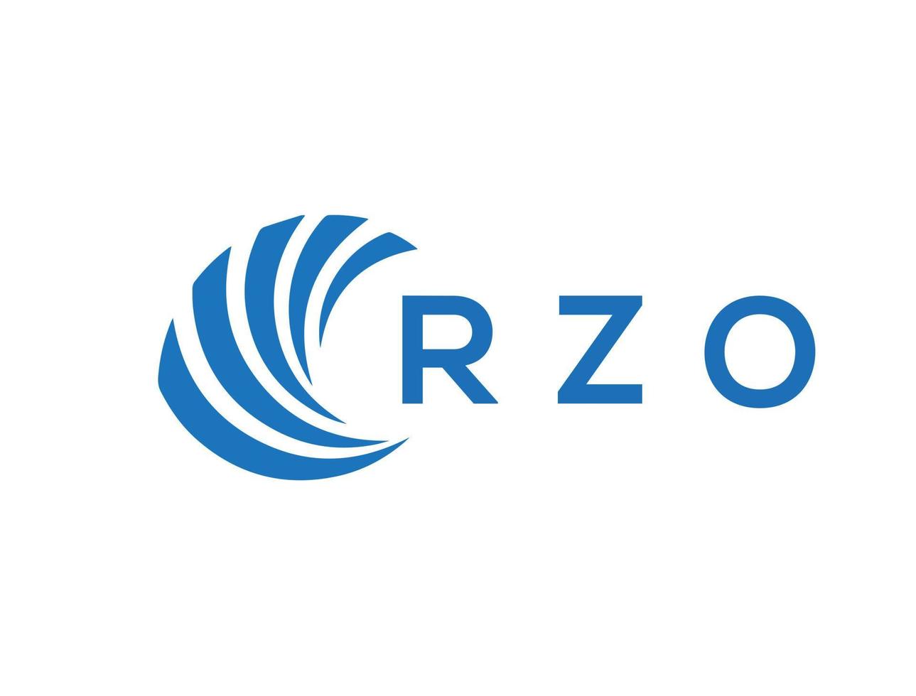 rzo brief logo ontwerp Aan wit achtergrond. rzo creatief cirkel brief logo concept. rzo brief ontwerp. vector