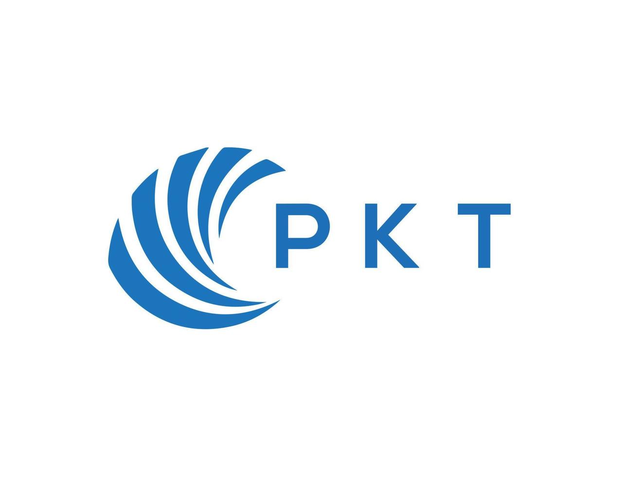 pkt brief logo ontwerp Aan wit achtergrond. pkt creatief cirkel brief logo concept. pkt brief ontwerp. vector