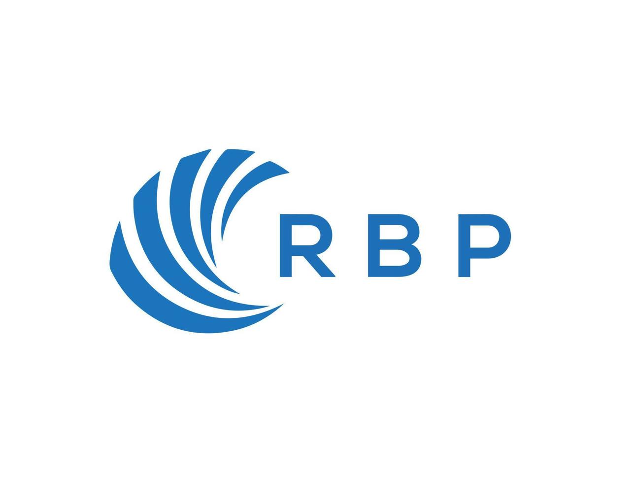 rbp brief logo ontwerp Aan wit achtergrond. rbp creatief cirkel brief logo concept. rbp brief ontwerp. vector