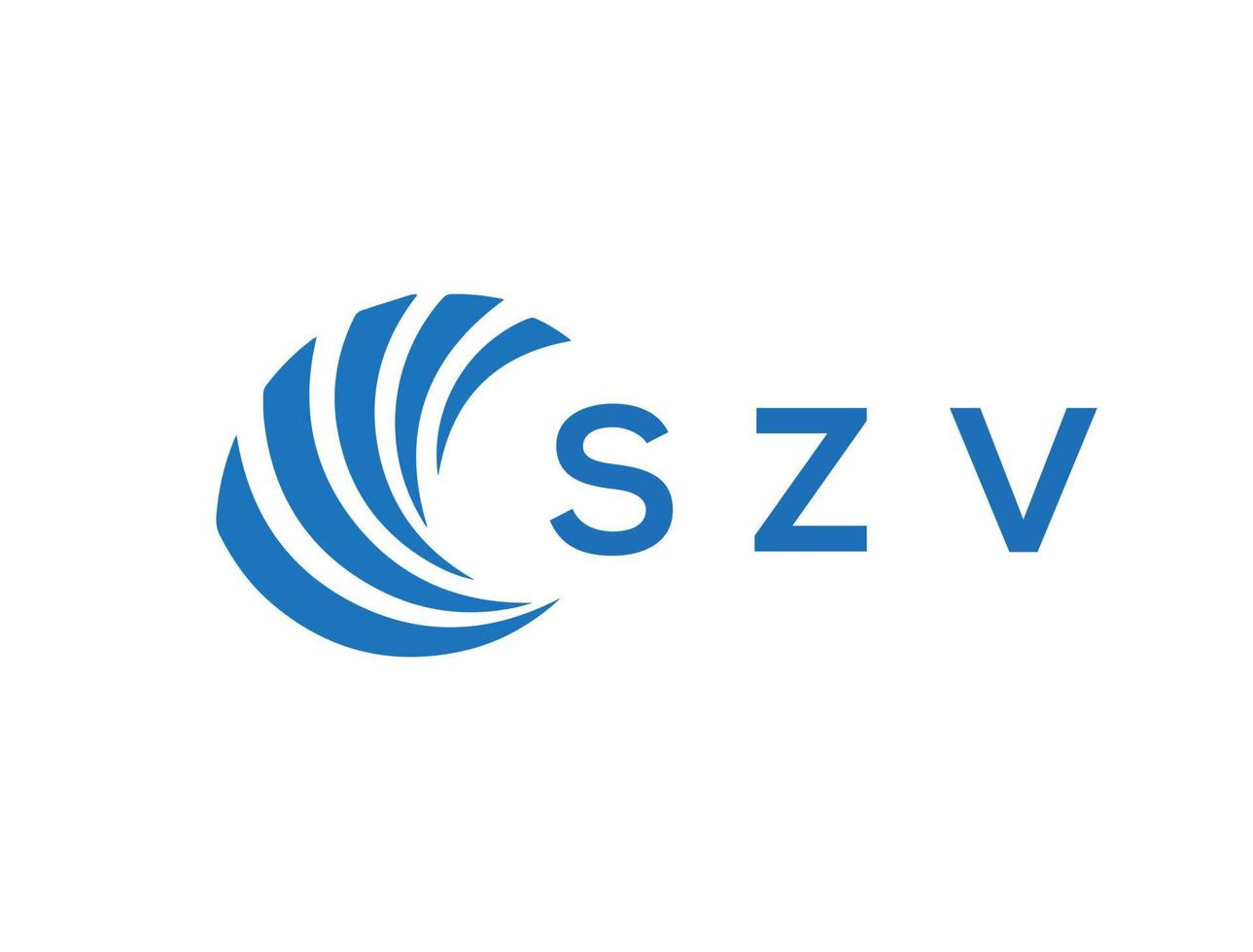 szv brief logo ontwerp Aan wit achtergrond. szv creatief cirkel brief logo concept. szv brief ontwerp. vector