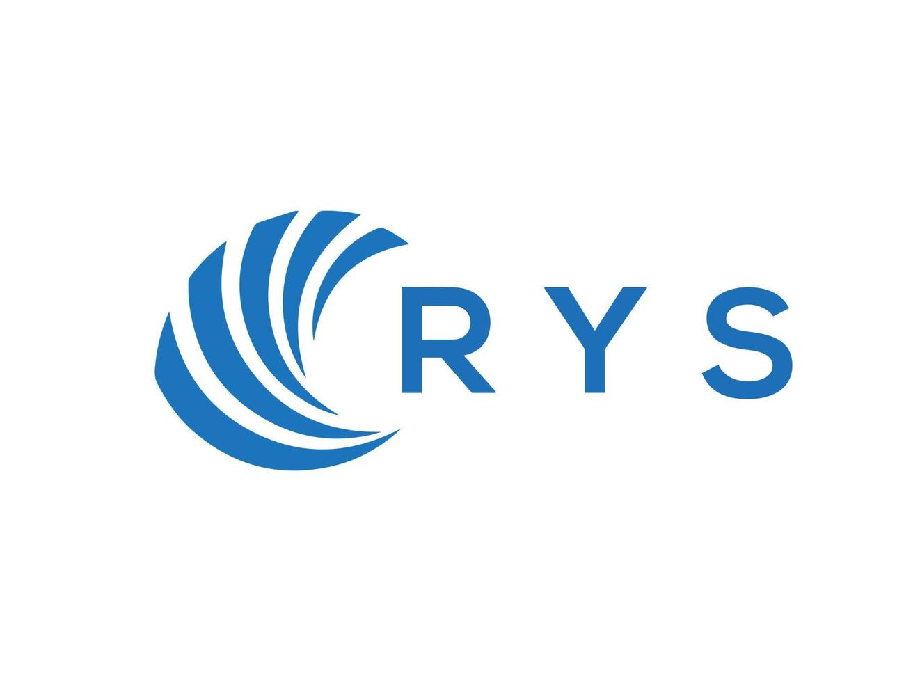 rys brief logo ontwerp Aan wit achtergrond. rys creatief cirkel brief logo concept. rys brief ontwerp. vector