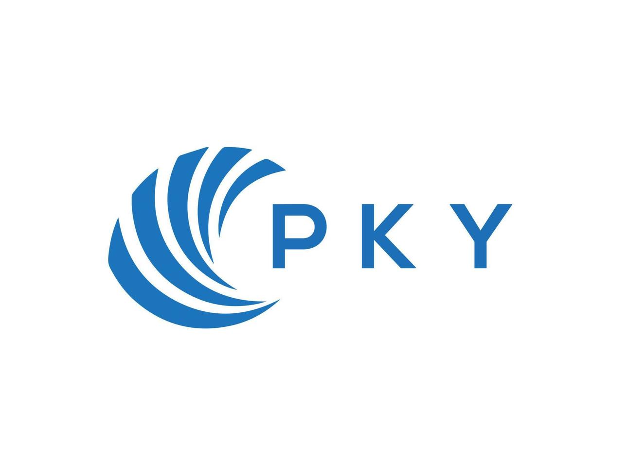 pky brief logo ontwerp Aan wit achtergrond. pky creatief cirkel brief logo concept. pky brief ontwerp. vector