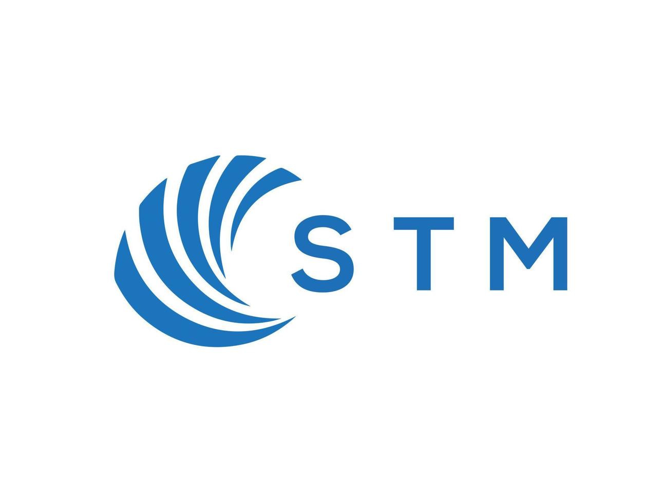 stm brief logo ontwerp Aan wit achtergrond. stm creatief cirkel brief logo concept. stm brief ontwerp. vector