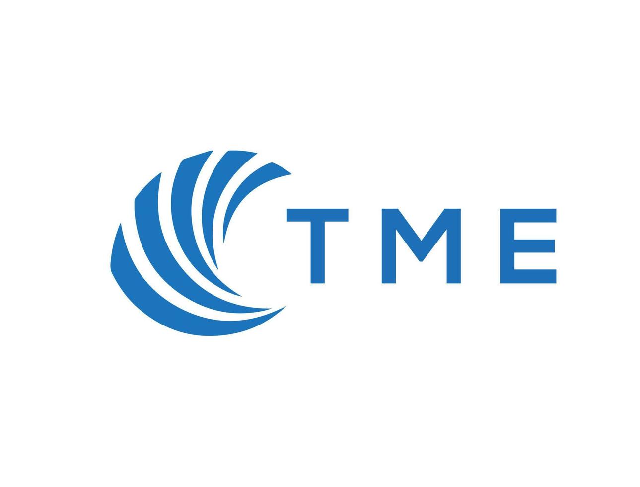 tme brief logo ontwerp Aan wit achtergrond. tme creatief cirkel brief logo concept. tme brief ontwerp. vector