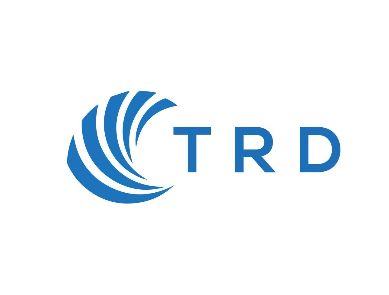 trd brief logo ontwerp Aan wit achtergrond. trd creatief cirkel brief logo concept. trd brief ontwerp. vector