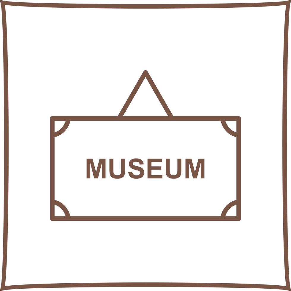 museum label vector icoon