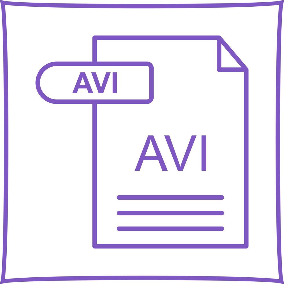 avi vector icoon