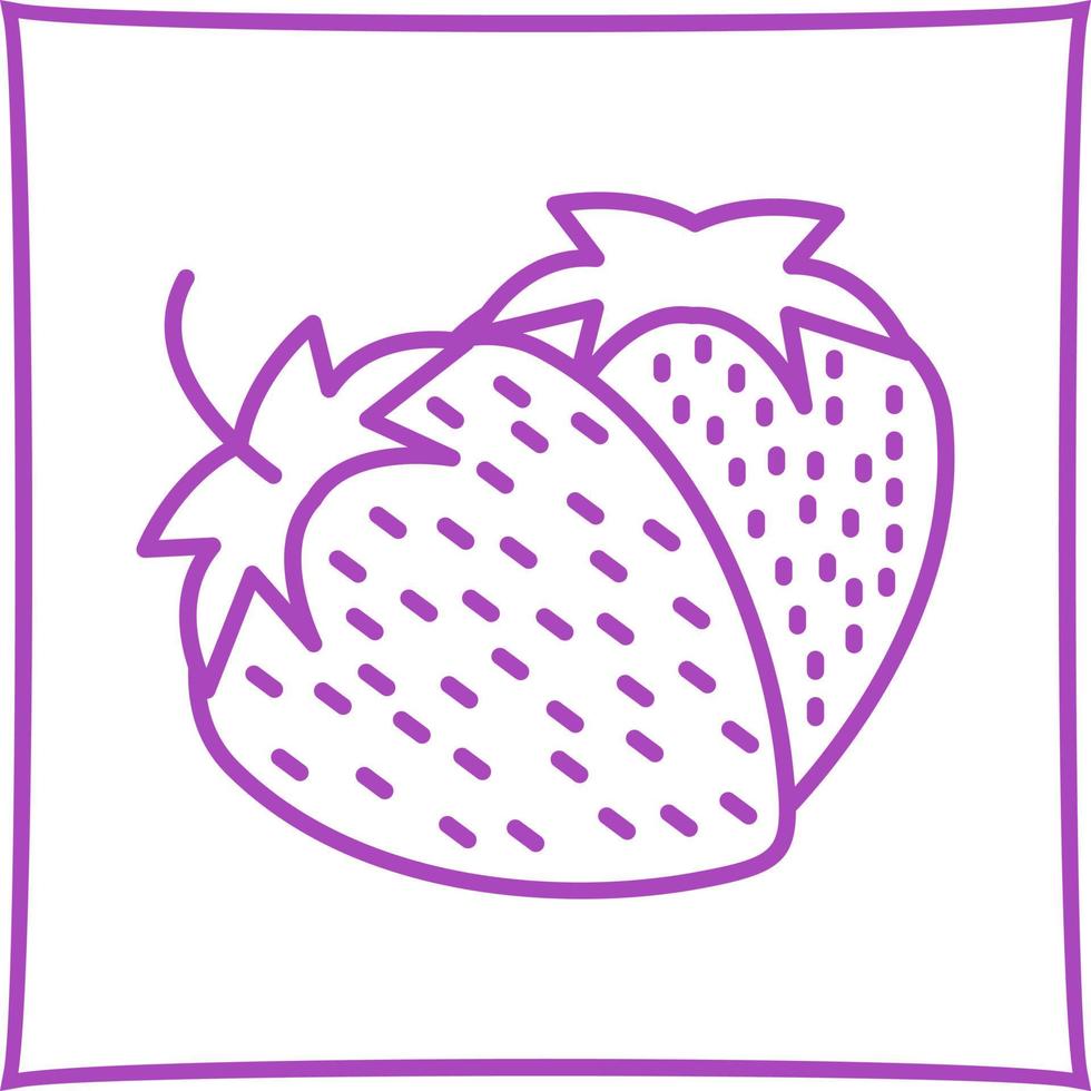 aardbei vector pictogram