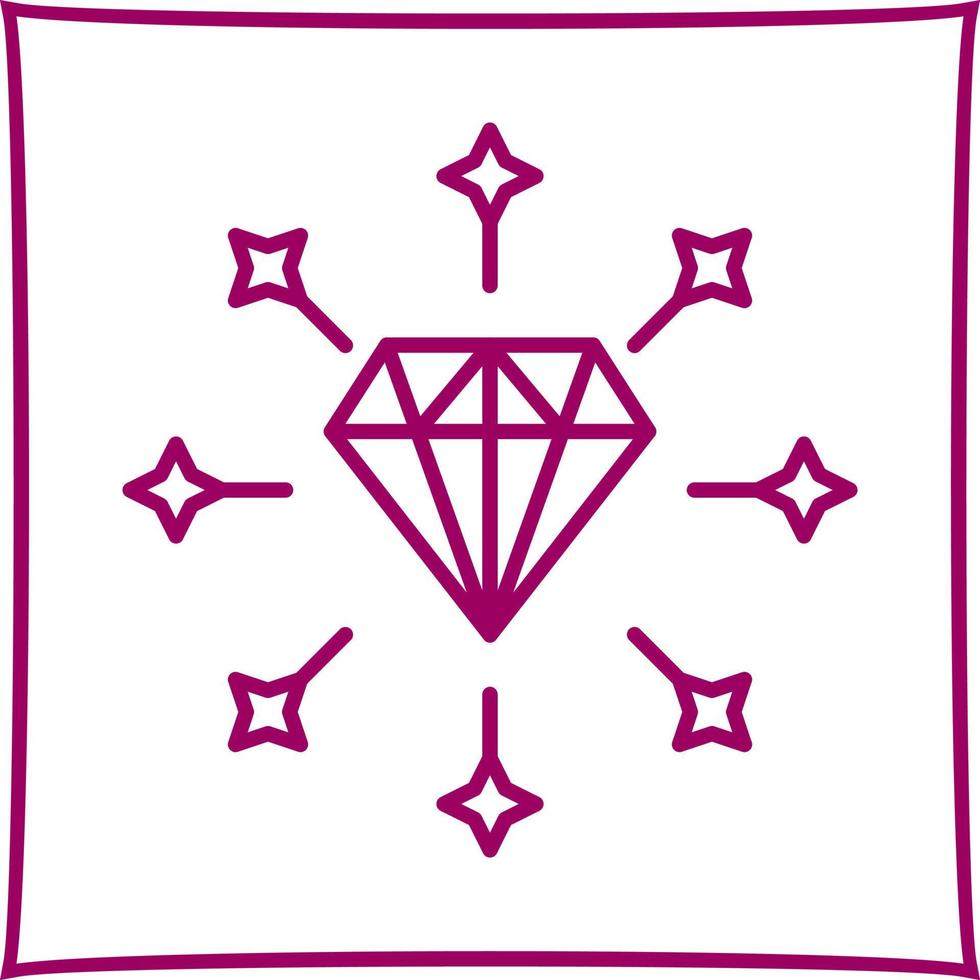 diamant vector pictogram