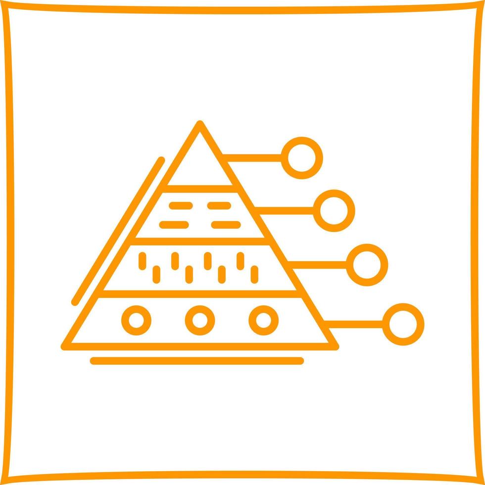 piramide diagram vector icoon