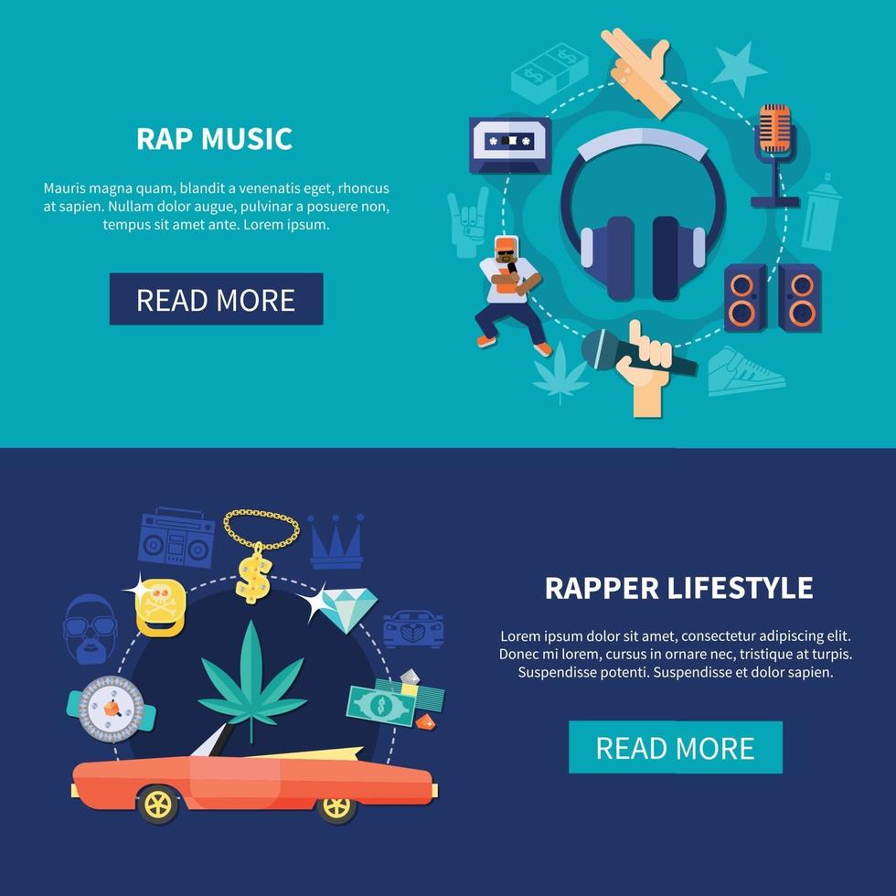 rap muziek plat vector