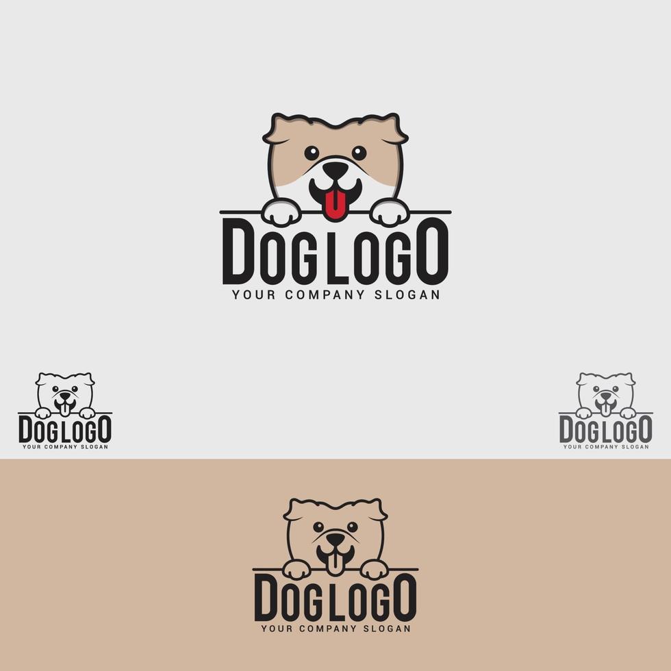 hond logo ontwerpsjabloon vector