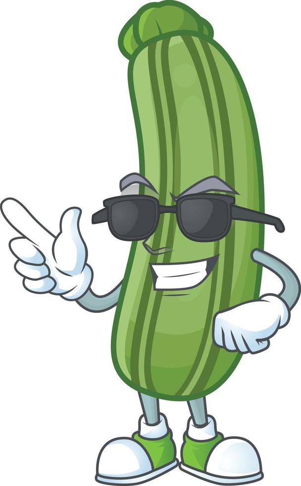 courgette tekenfilm karakter stijl vector