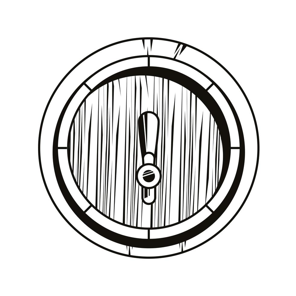 biervat geïsoleerde pictogram vector