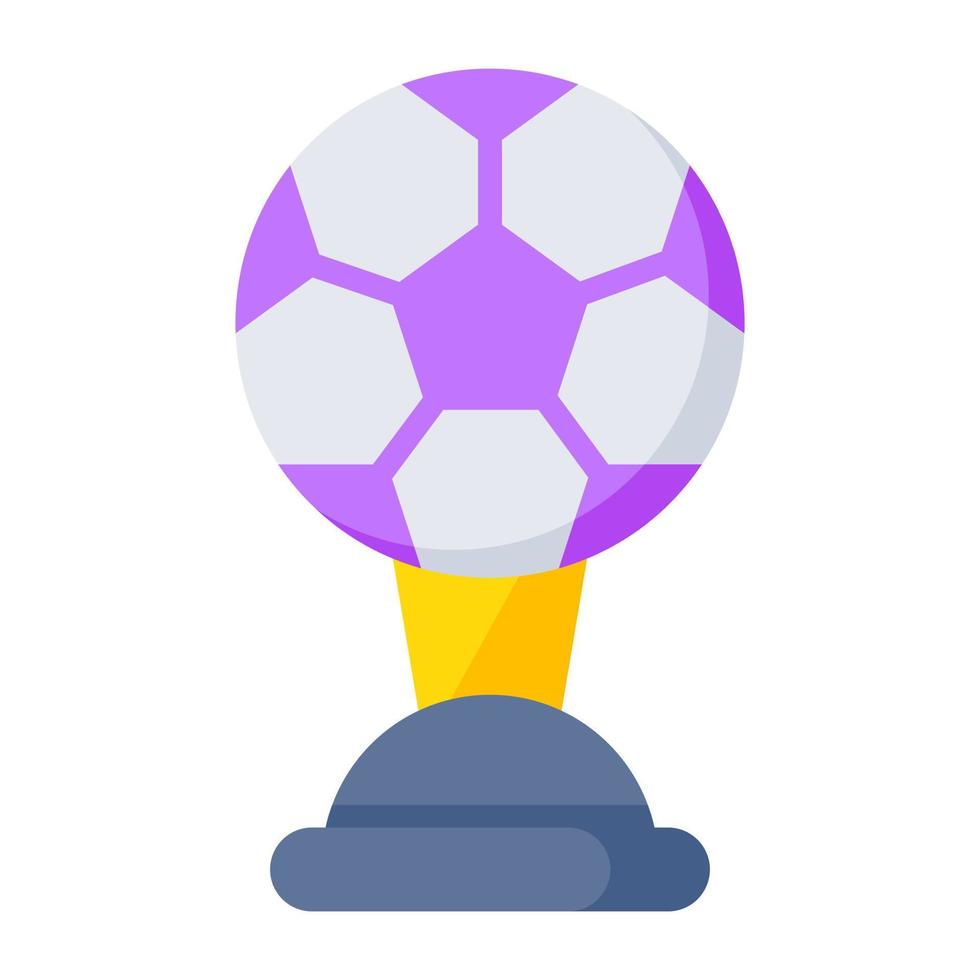 vlak ontwerp icoon van Amerikaans voetbal trofee vector