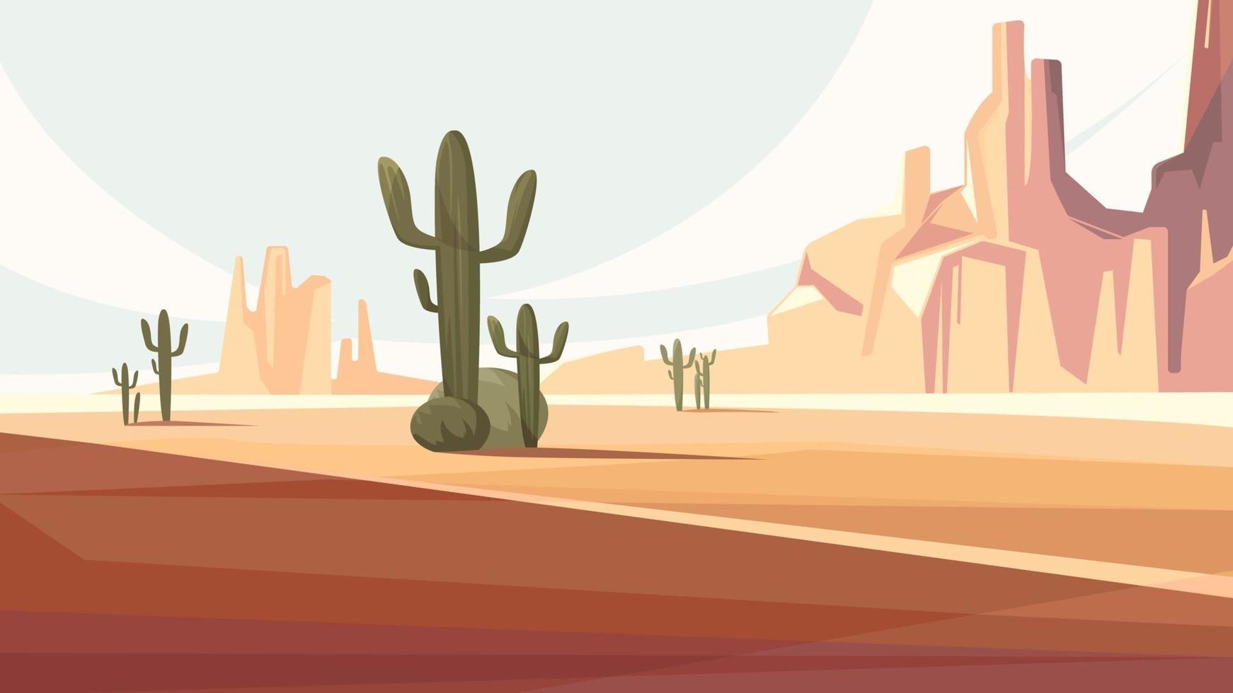 woestijnlandschap van arizona vector