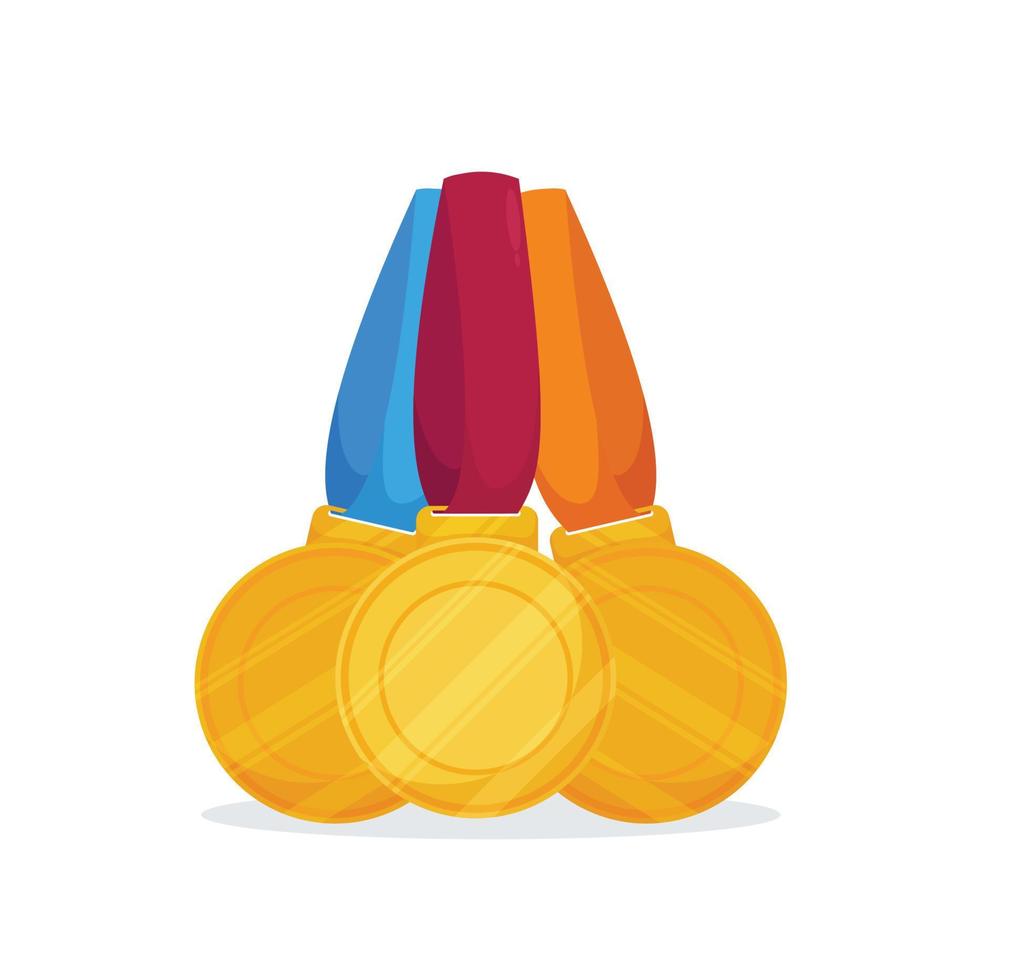 sport- medaille geïsoleerd vector illustratie