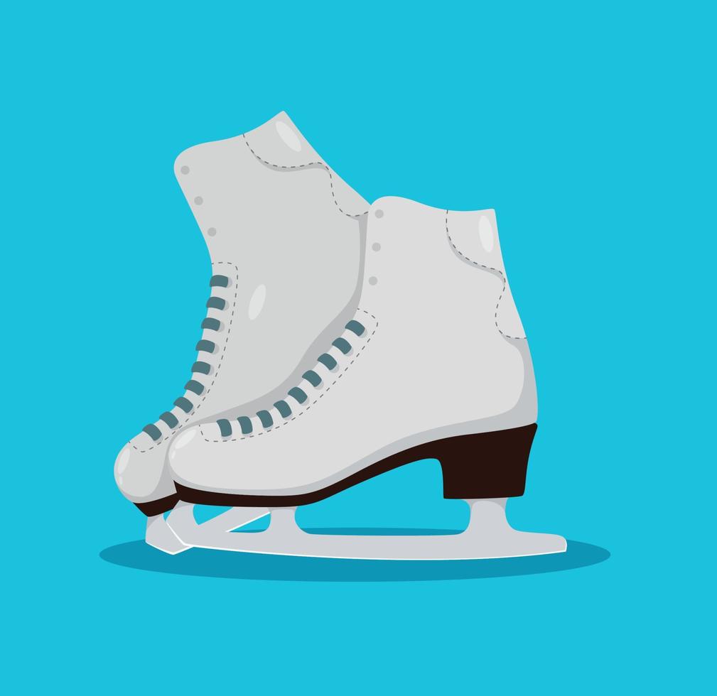 ijs skates schoenen geïsoleerd vector illustratie