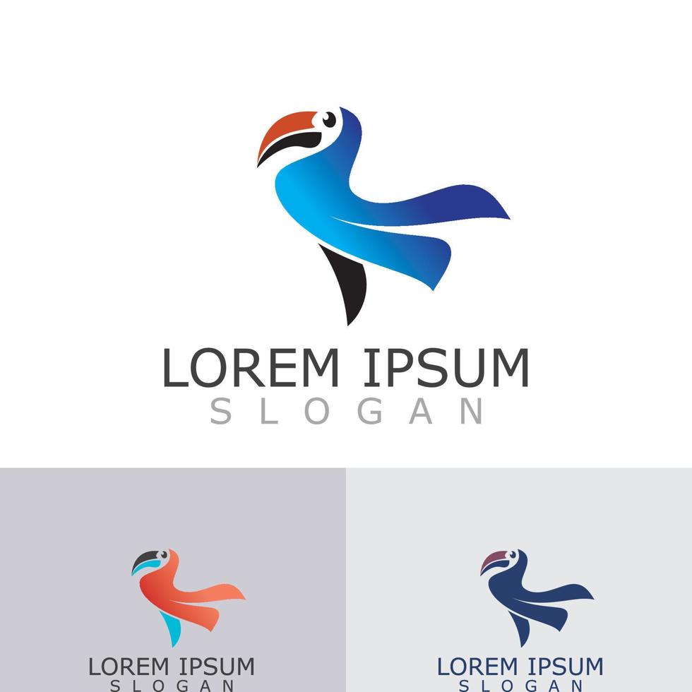 toekan gemakkelijk logo ontwerp beeld vogel vector illustratie