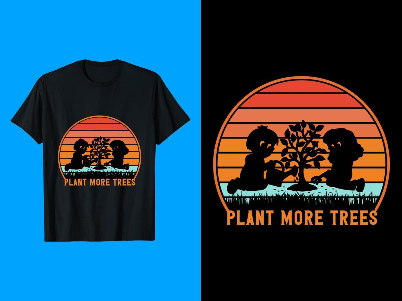 plan meer bomen, typografie, vector t-shirt ontwerp