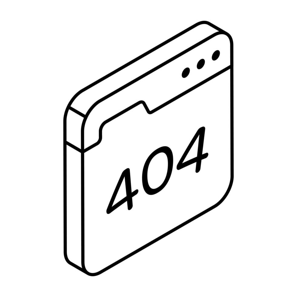 een creatief ontwerp vector van fout 404