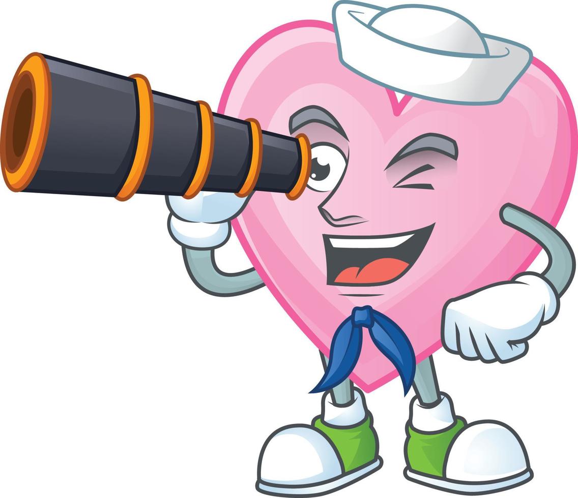 roze liefde tekenfilm karakter stijl vector