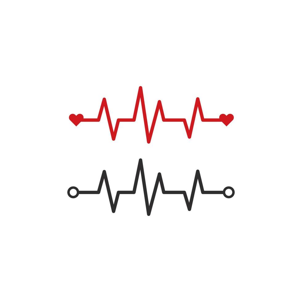 hartslag kardiogram icoon vector illustratie