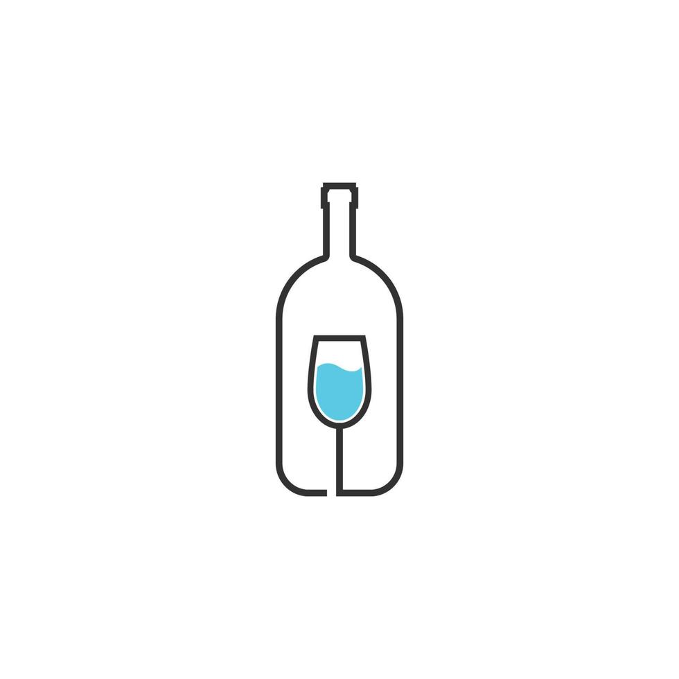 fles logo vector icoon illustratie