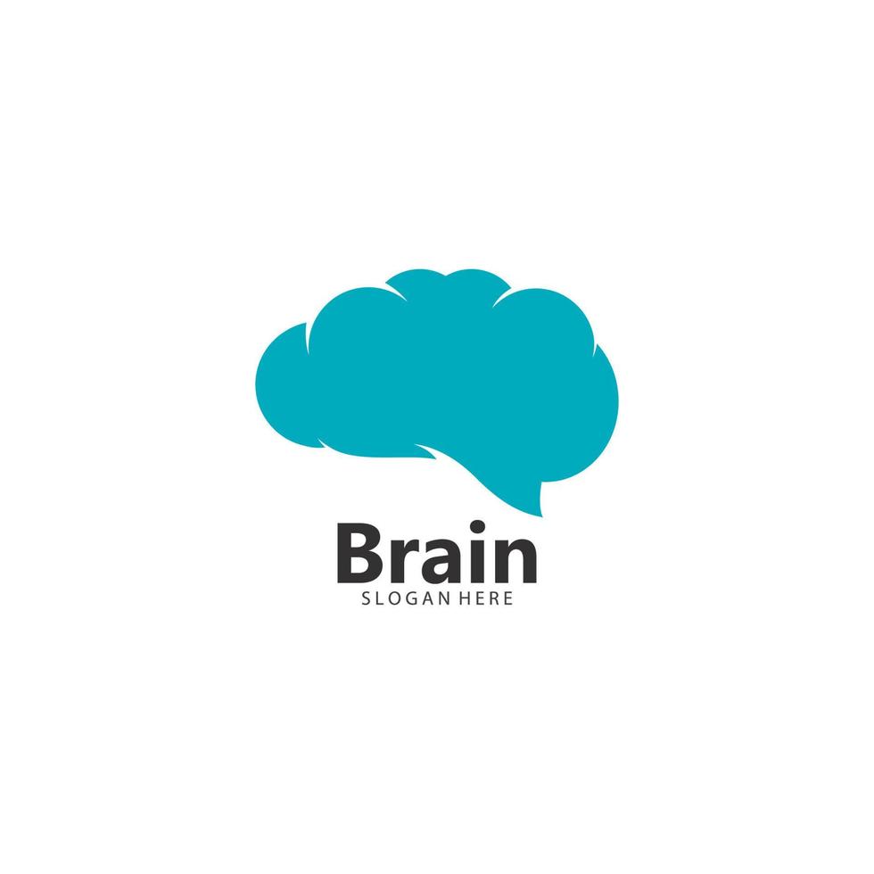 hersenen logo sjabloon vector icoon illustratie