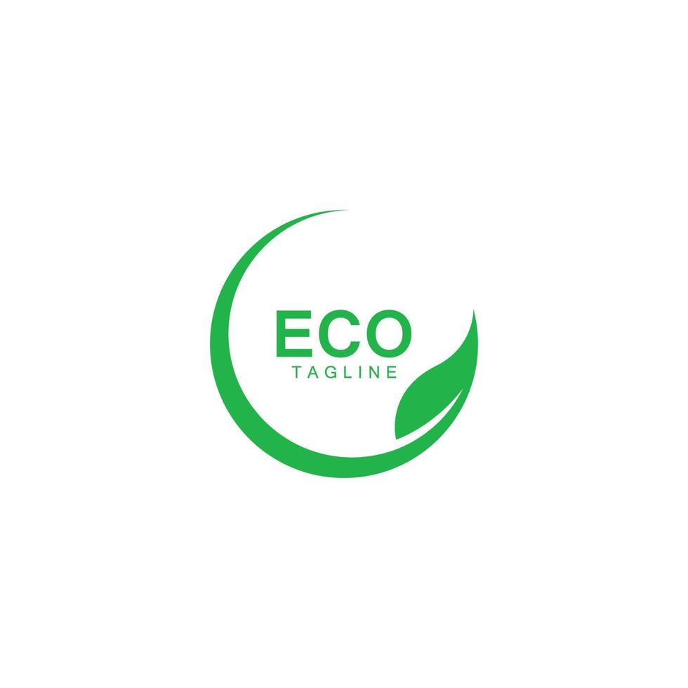 eco boom blad logo sjabloon vector