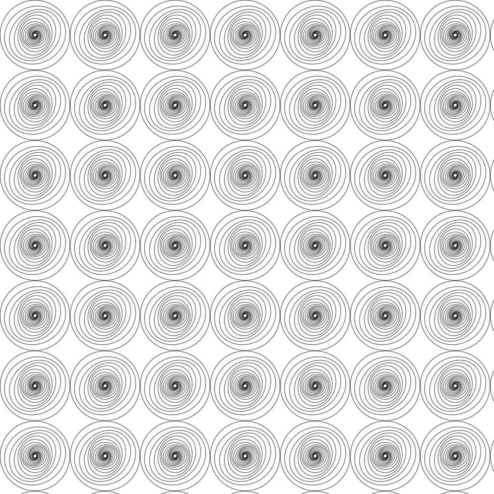 cirkel rimpeling monochroom patroon vector. vector