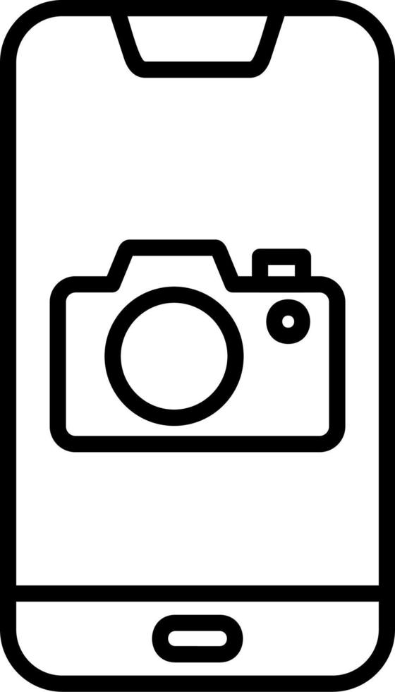 smartphone camera vector icoon