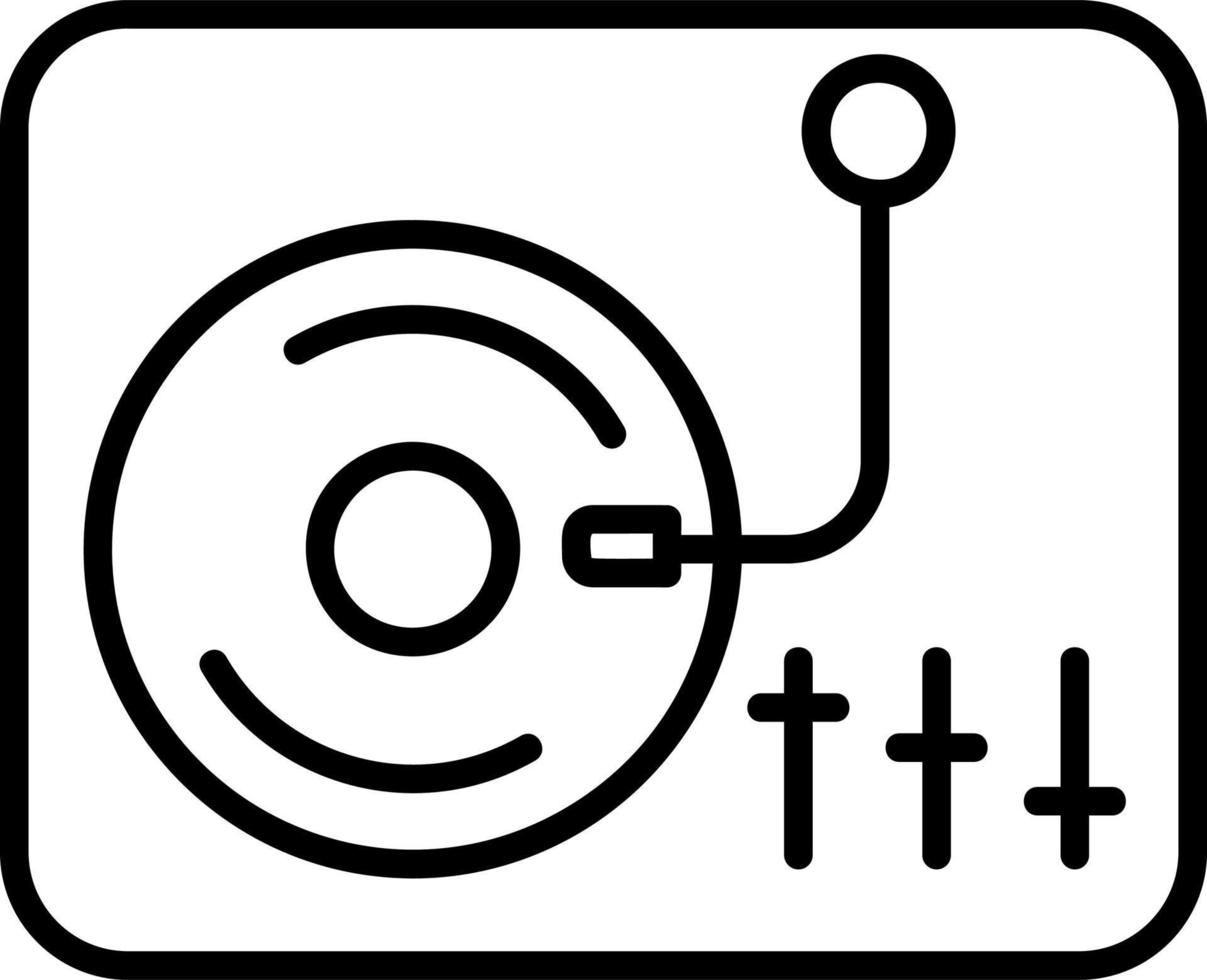 draaitafel vector pictogram