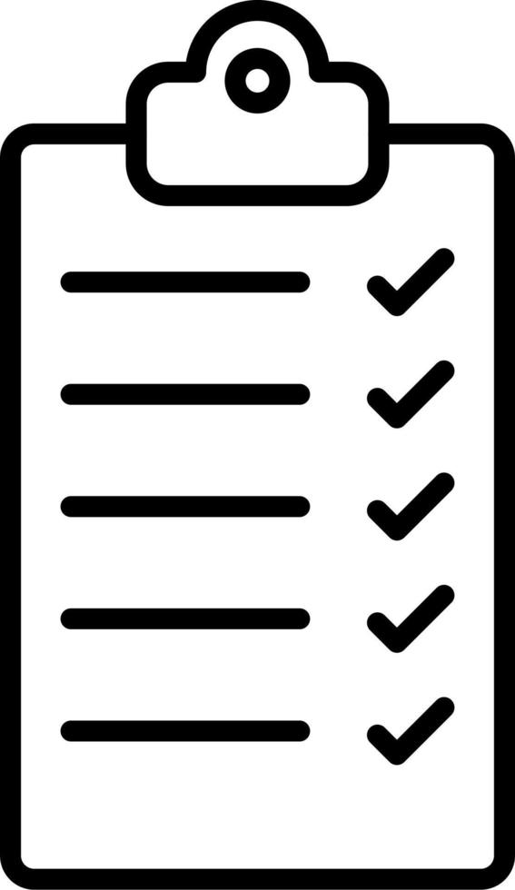 controlelijst vector pictogram