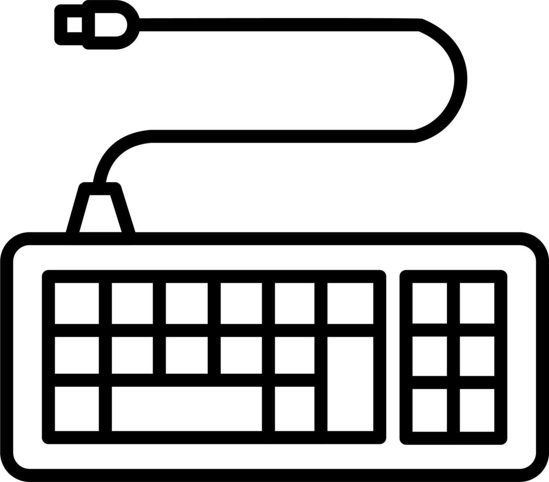 toetsenbord vector pictogram