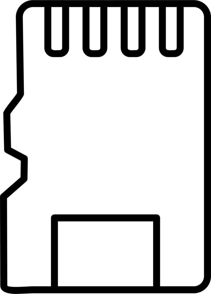 sd-kaart vector pictogram