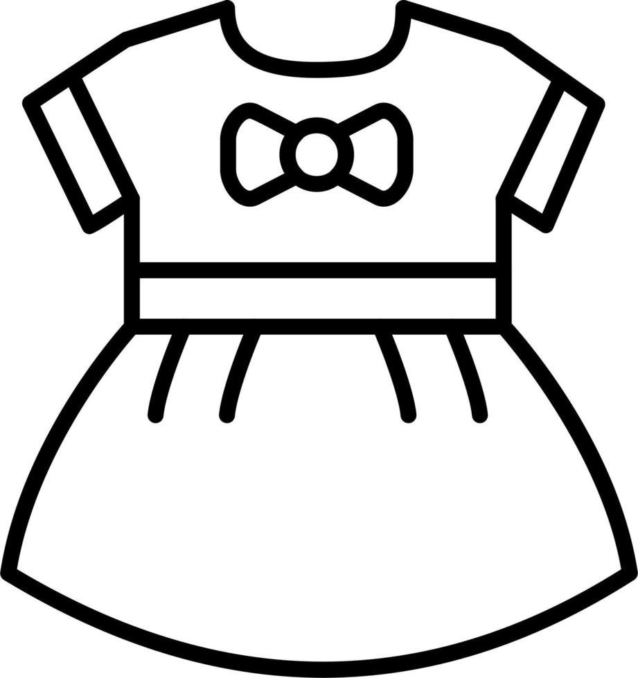 baby meisjes jurk vector icoon