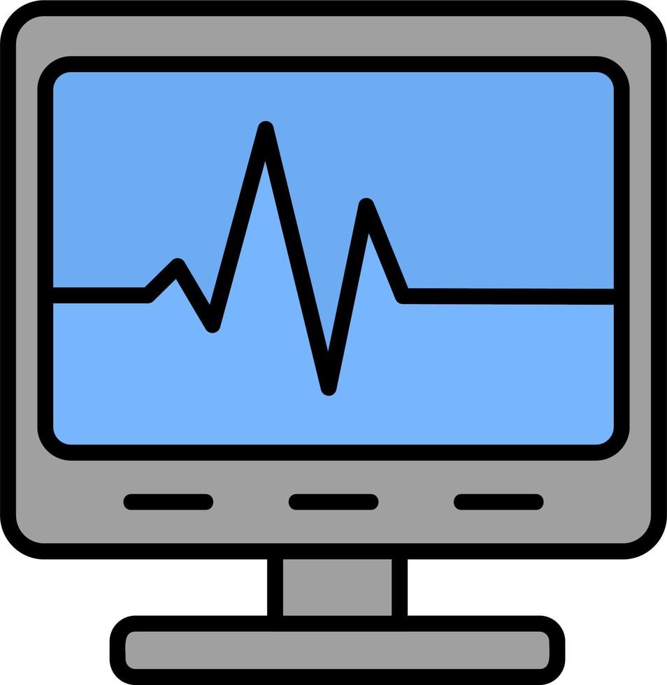 ecg lezing vector icoon