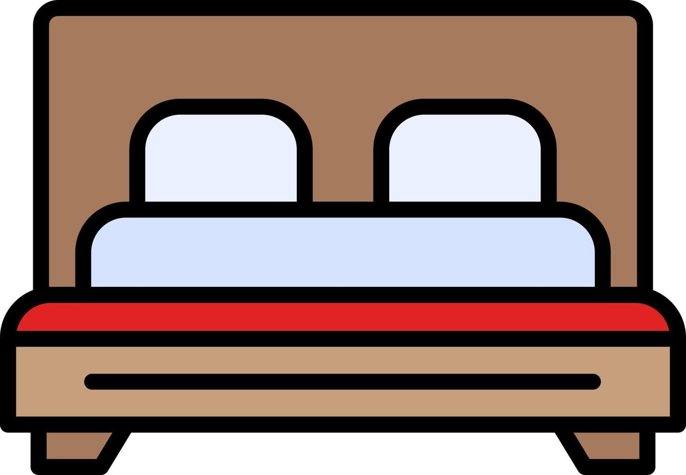 bed vector icoon