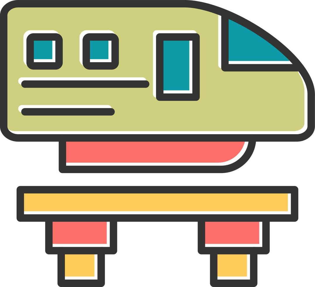 monorail vector icoon