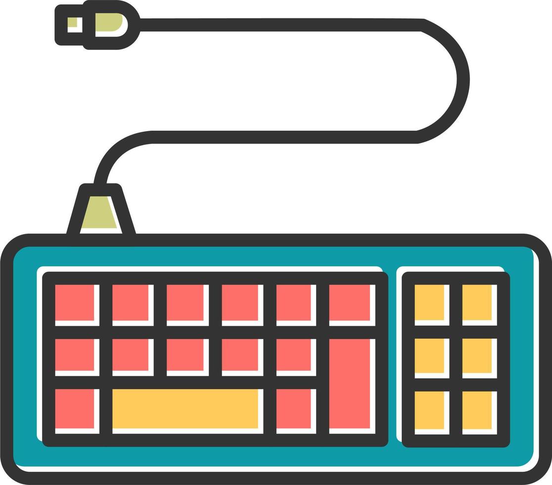 toetsenbord vector pictogram